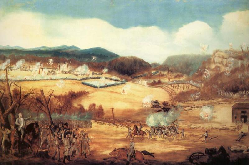 unknow artist Battle of Pea Ridge,Arkansas Norge oil painting art